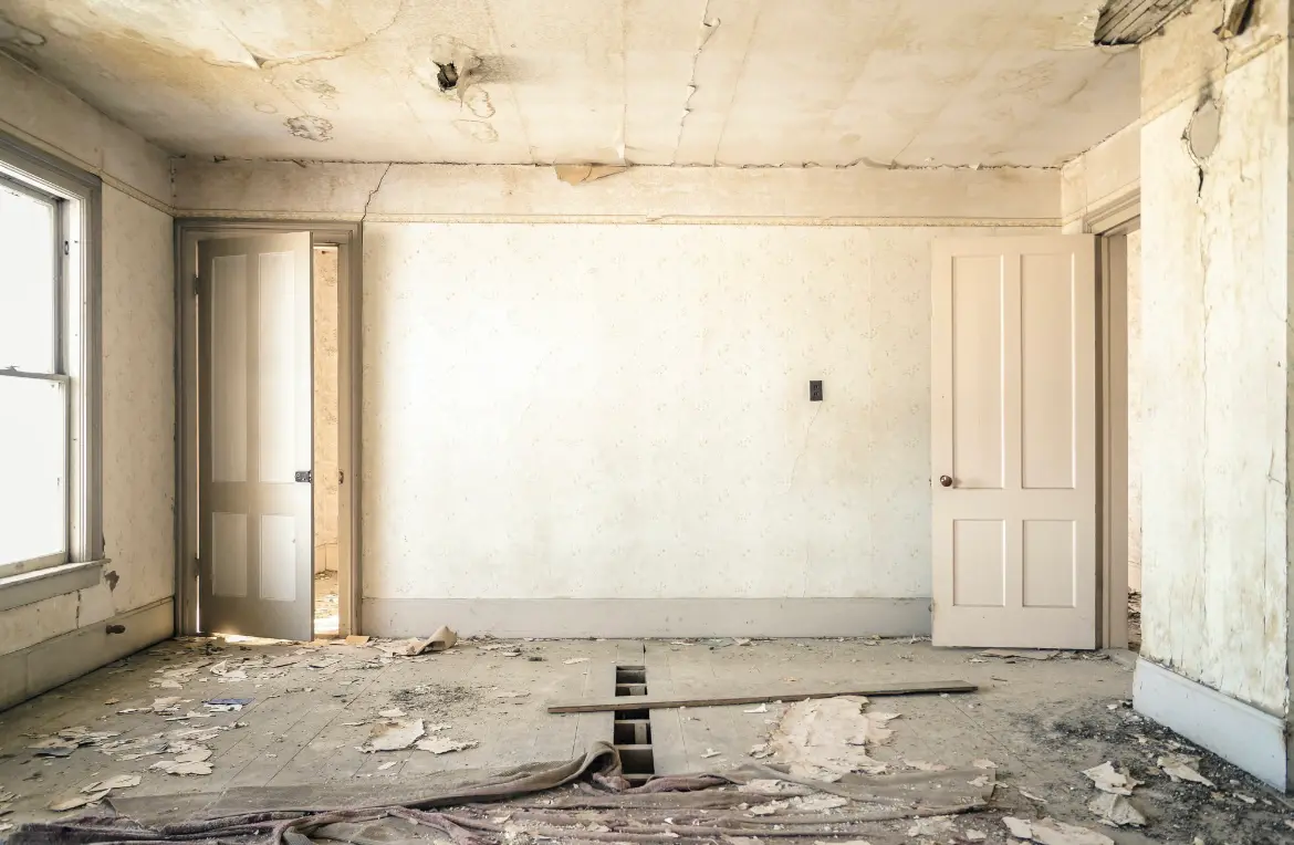 Waste disposal crew managing a cleanout project in Grafton